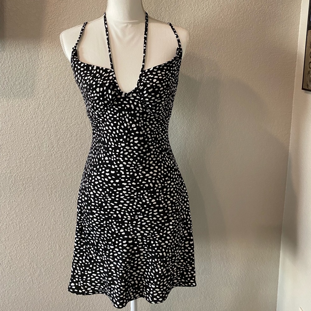 Black and white fun summer dress